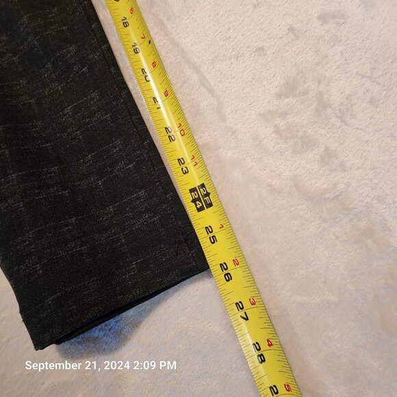 Kut From The Kloth Ellery Slim Straight Printed Pant Skinny 8 Petite Black/Grey - Picture 10 of 13